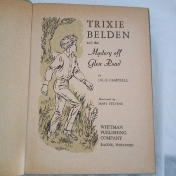 Vintage 1956 Trixie Belden and The Mystery Off Glen Road HC - Picture 8 of 11